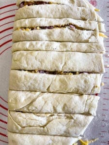 Garlic Knots Folded Dough