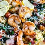 Healthy Spaghetti Squash Shrimp