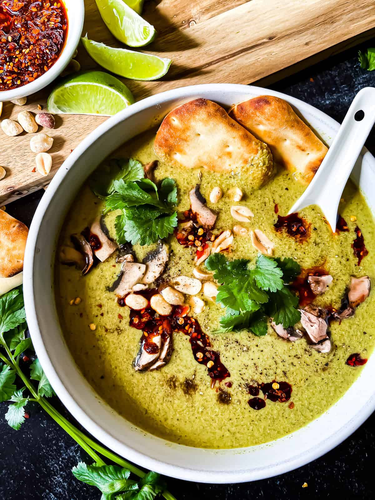 creamy mushroom coconut curry soup