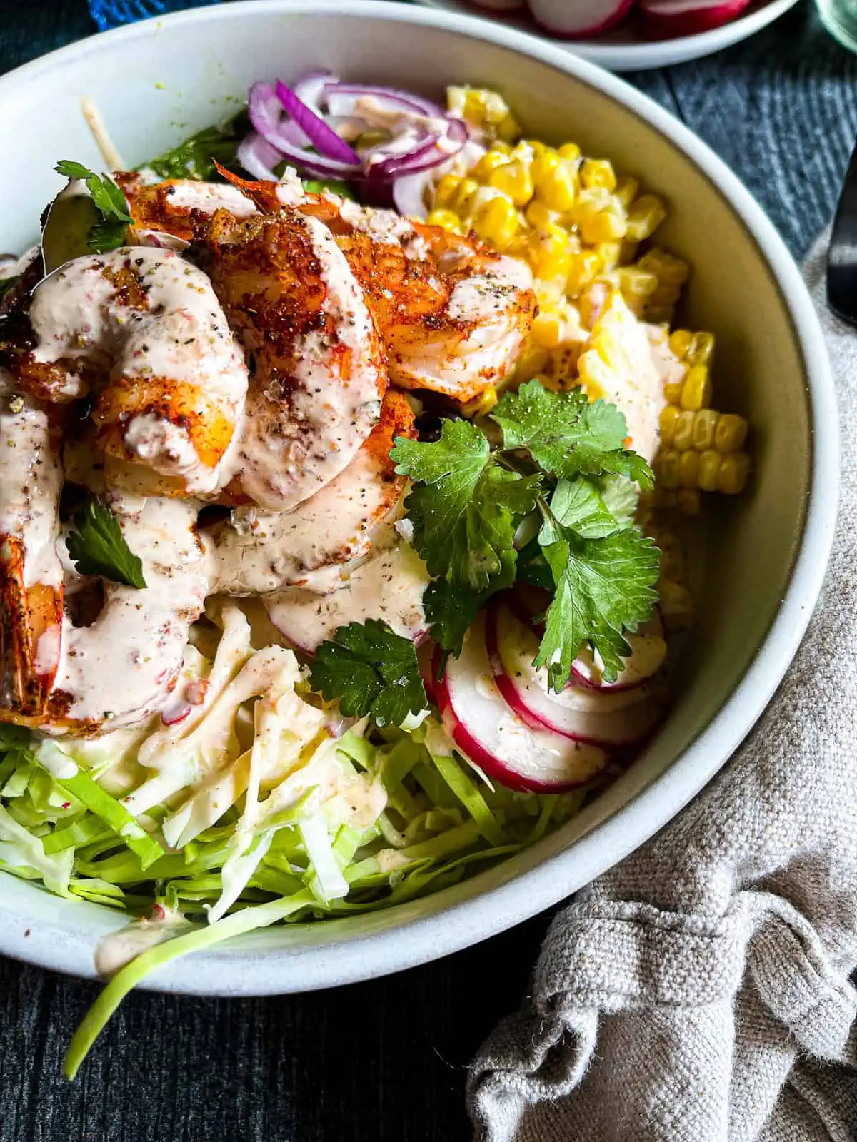 shrimp taco bowls