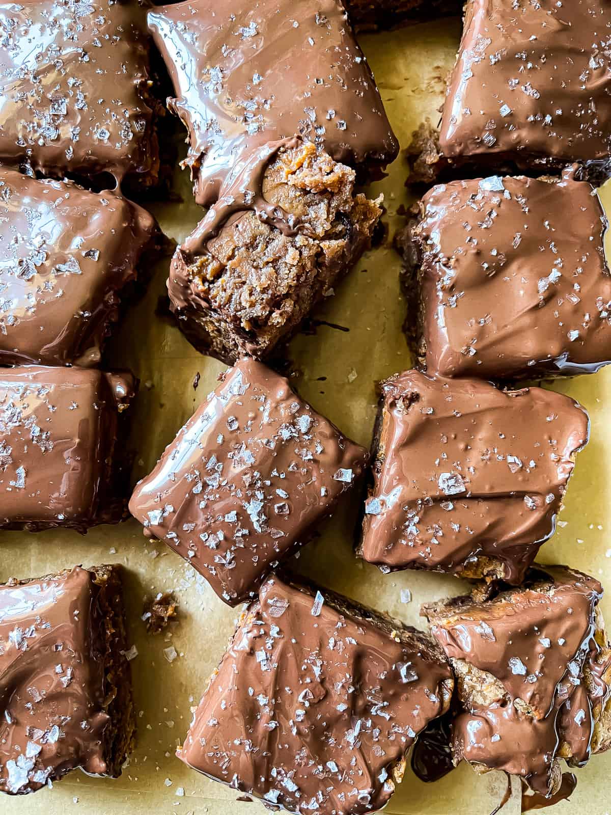 Salted Chocolate Peanut Butter Brownie Bar