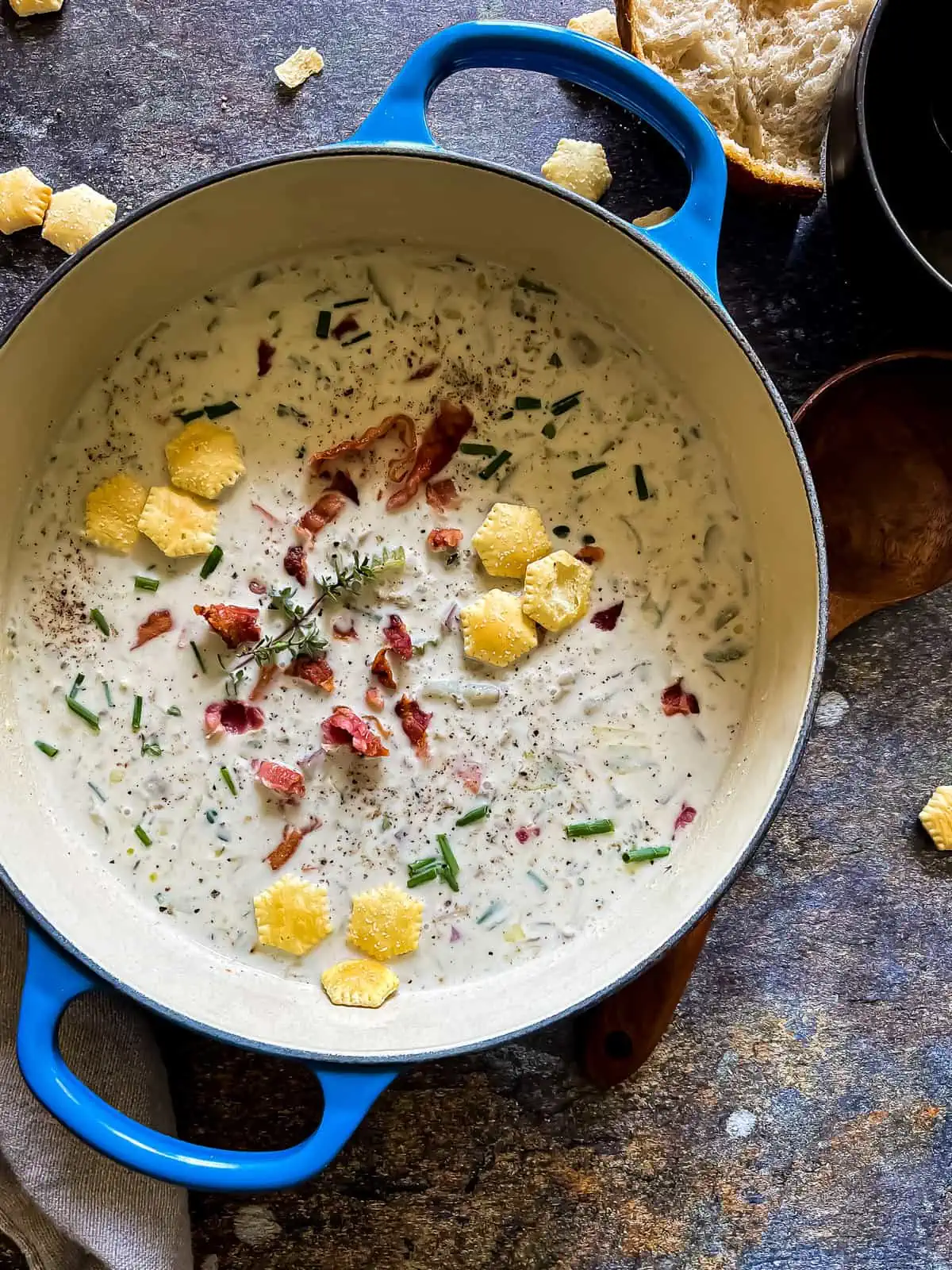 chowder in a dutch oven