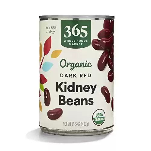 365 by Whole Foods Market, Organic Dark Red Kidney Beans, 15.5 Ounce