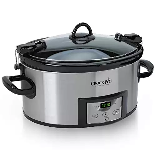 Crock-Pot Stainless Steel Slow Cooker, 6 Quart