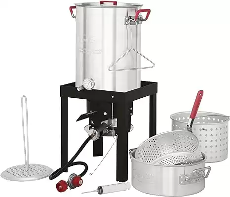 30 Qt. Turkey and 10 Qt. Fish Fryer Boiler Steamer Set