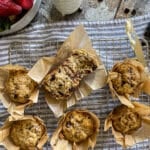 banana nut chocolate chip muffins