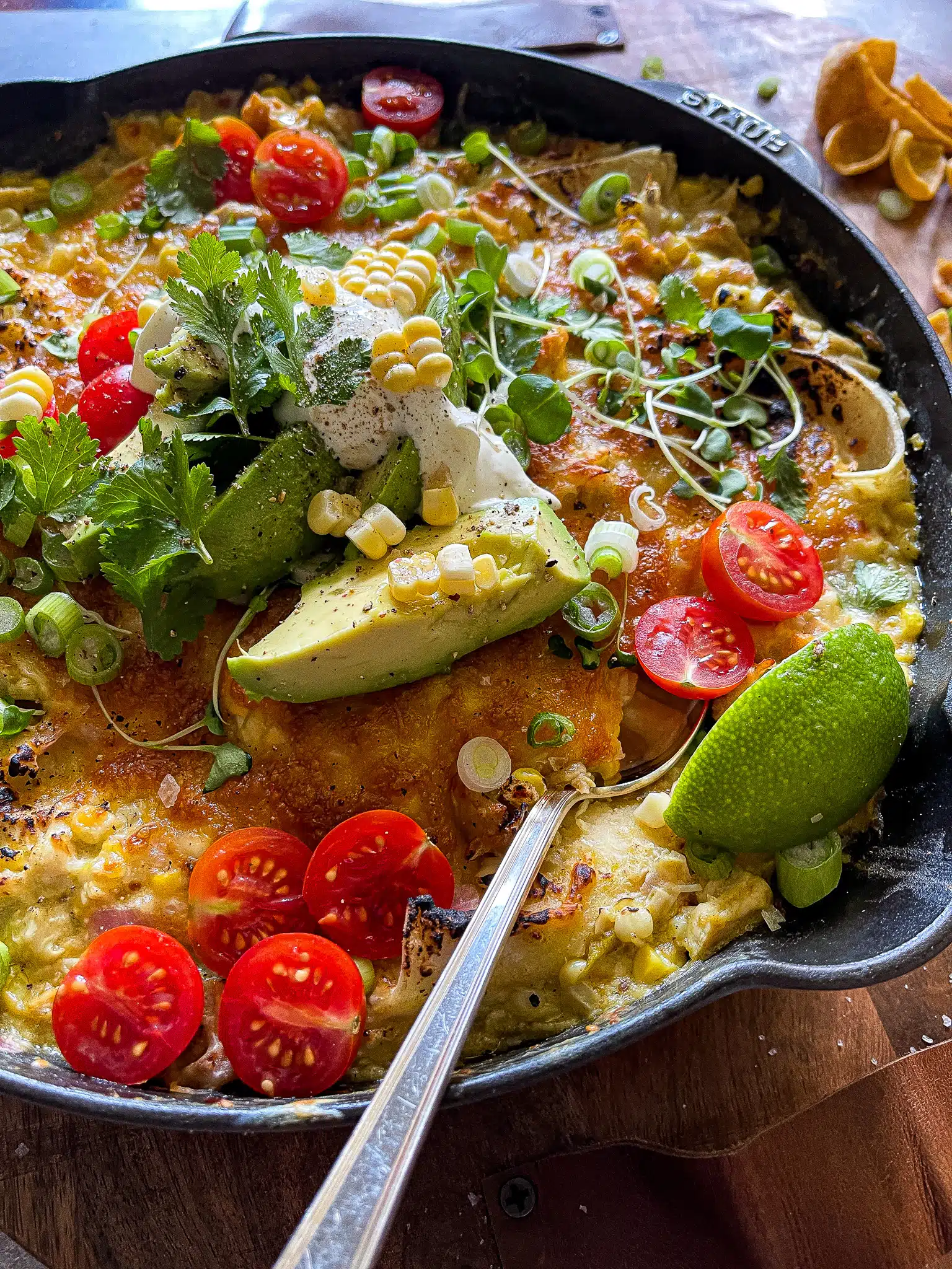 skillet chicken enchiladas