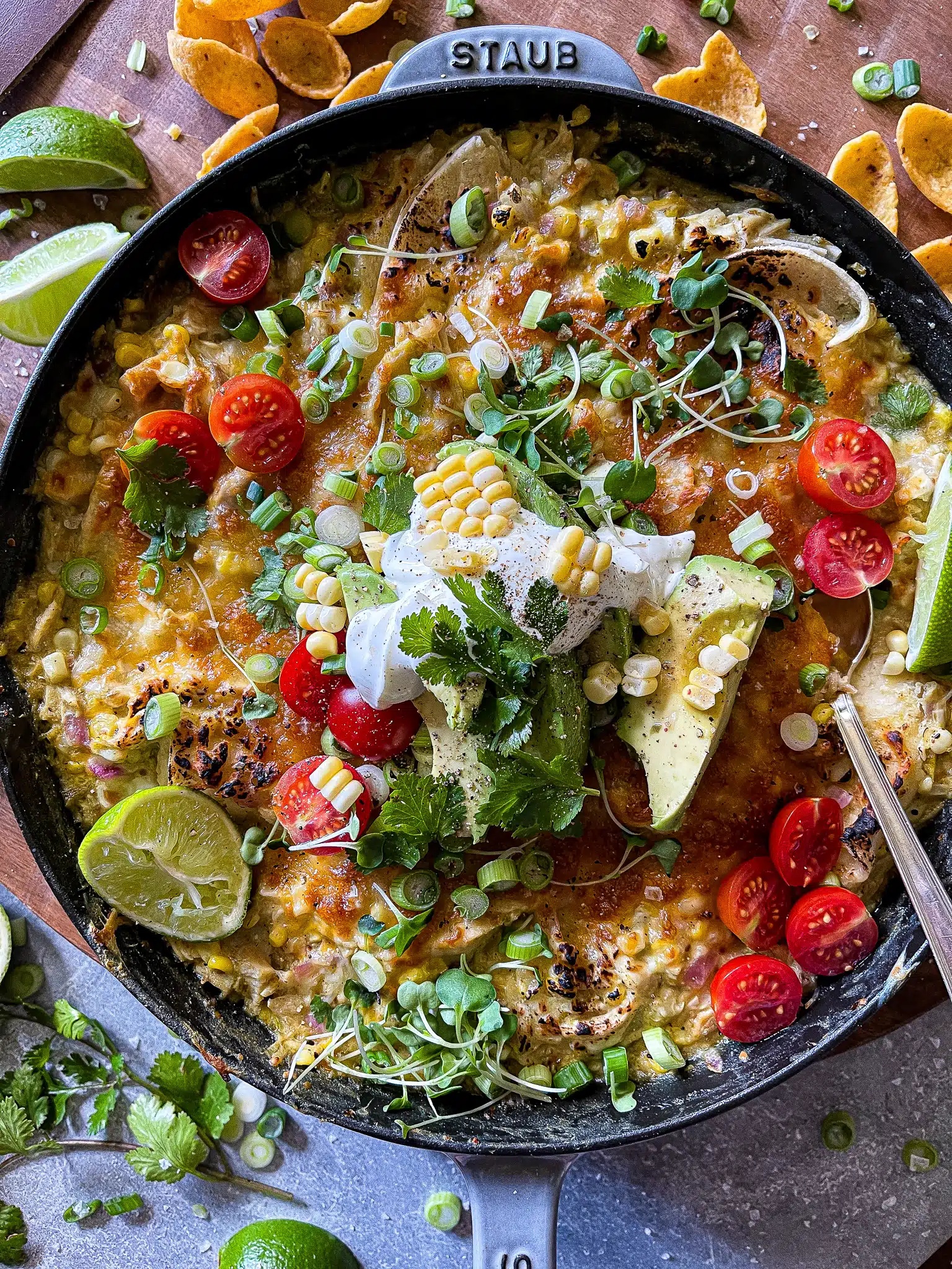 skillet chicken enchiladas