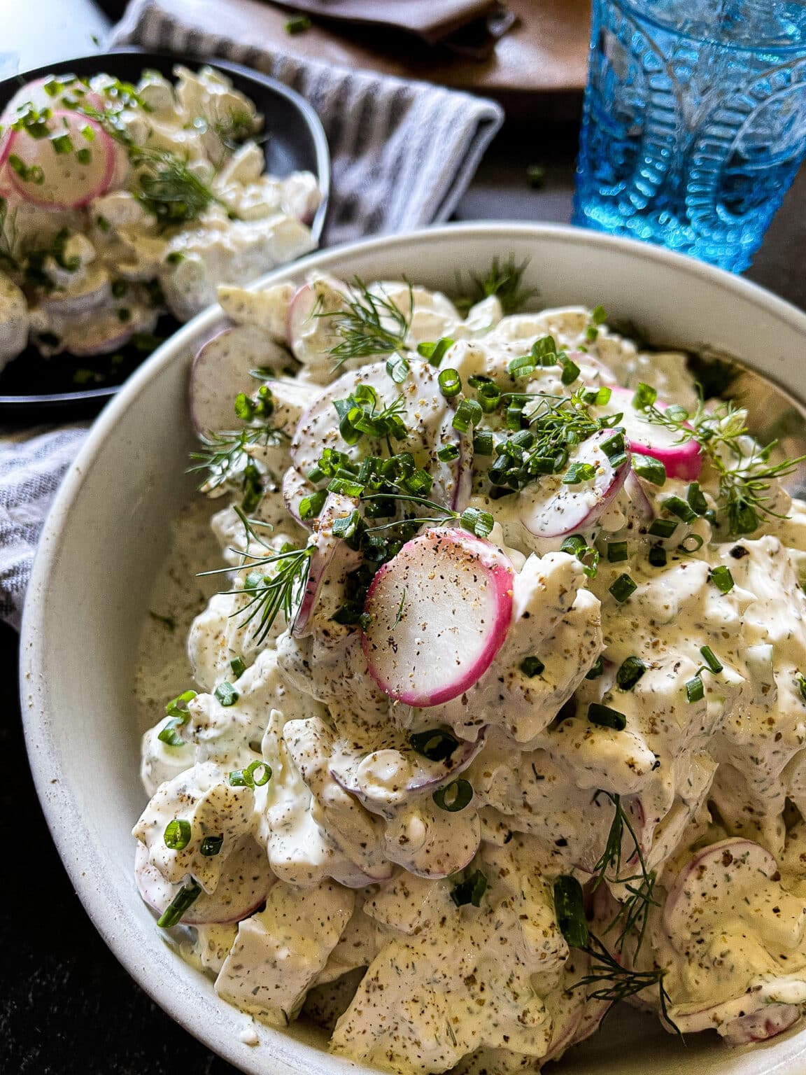Creamy Radish Salad with Cauliflower (Easy Side Dish)