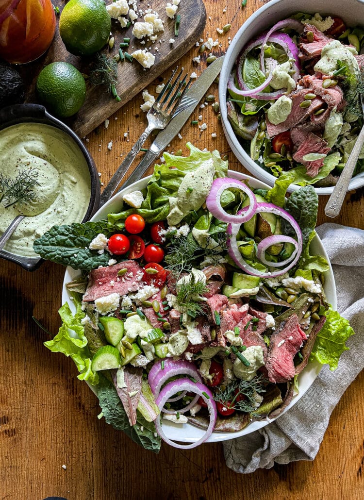 grilled steak salad