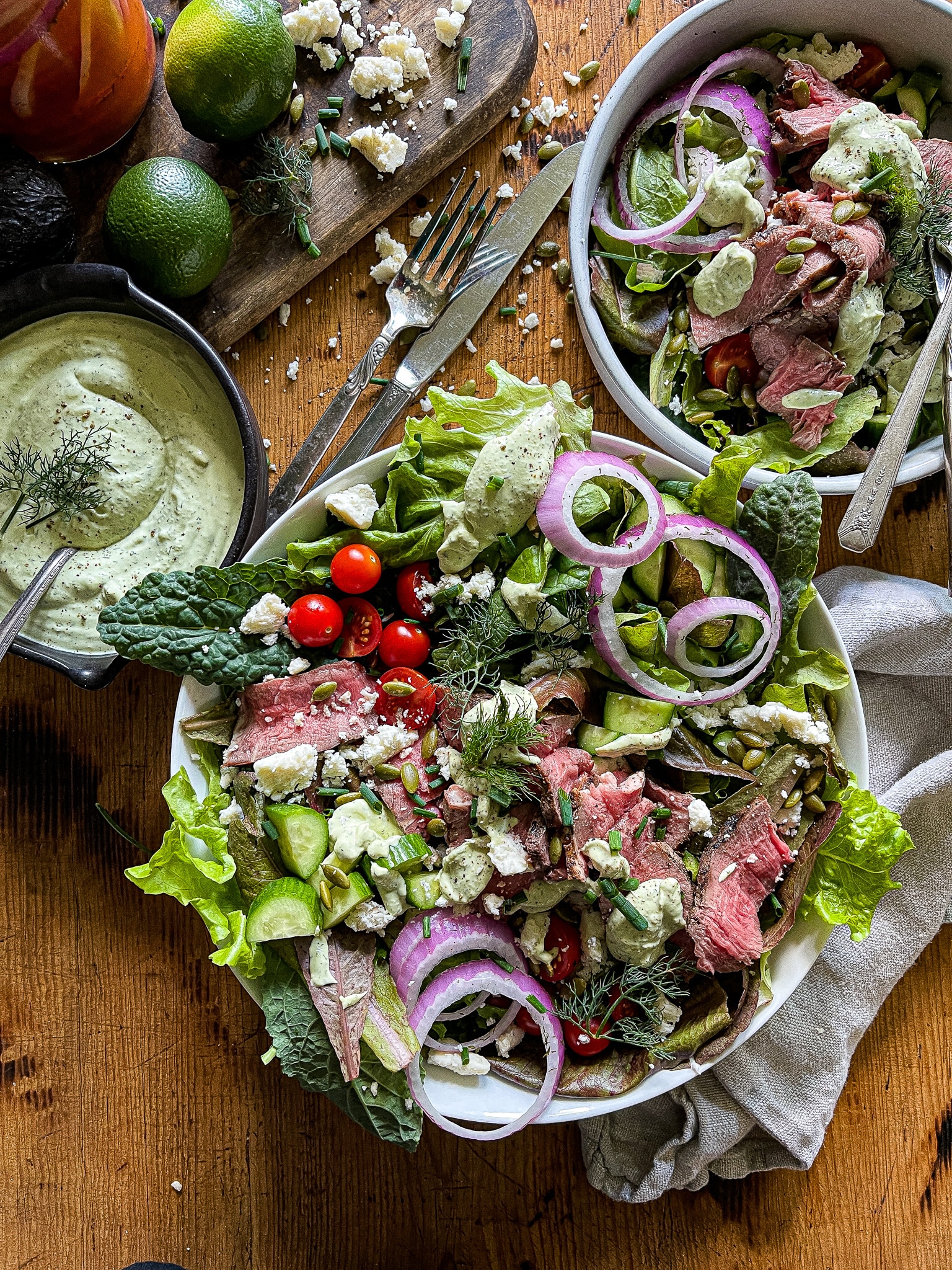 grilled steak salad