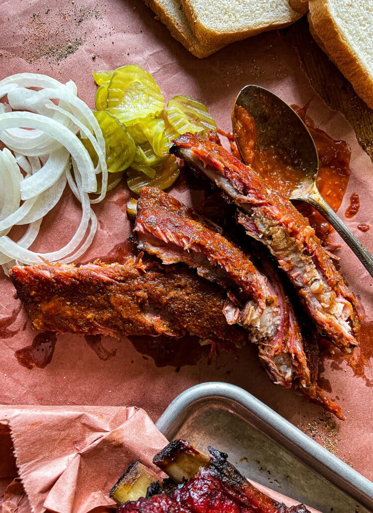 smoked st. louis style ribs for a backyard bbq menu