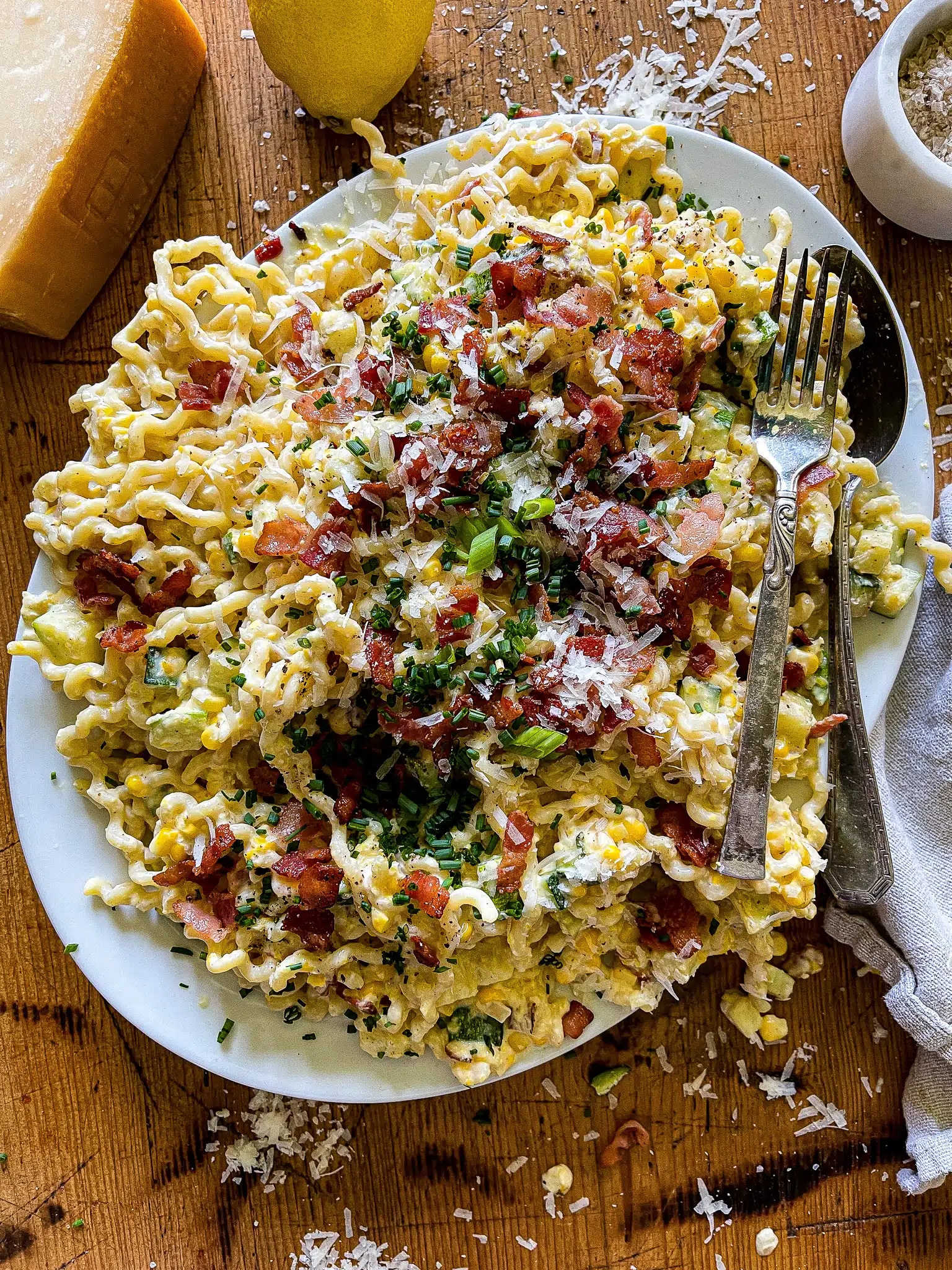 sweet corn pasta