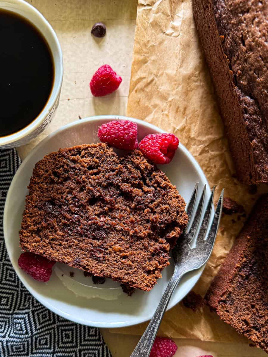 chocolate chip bread slice