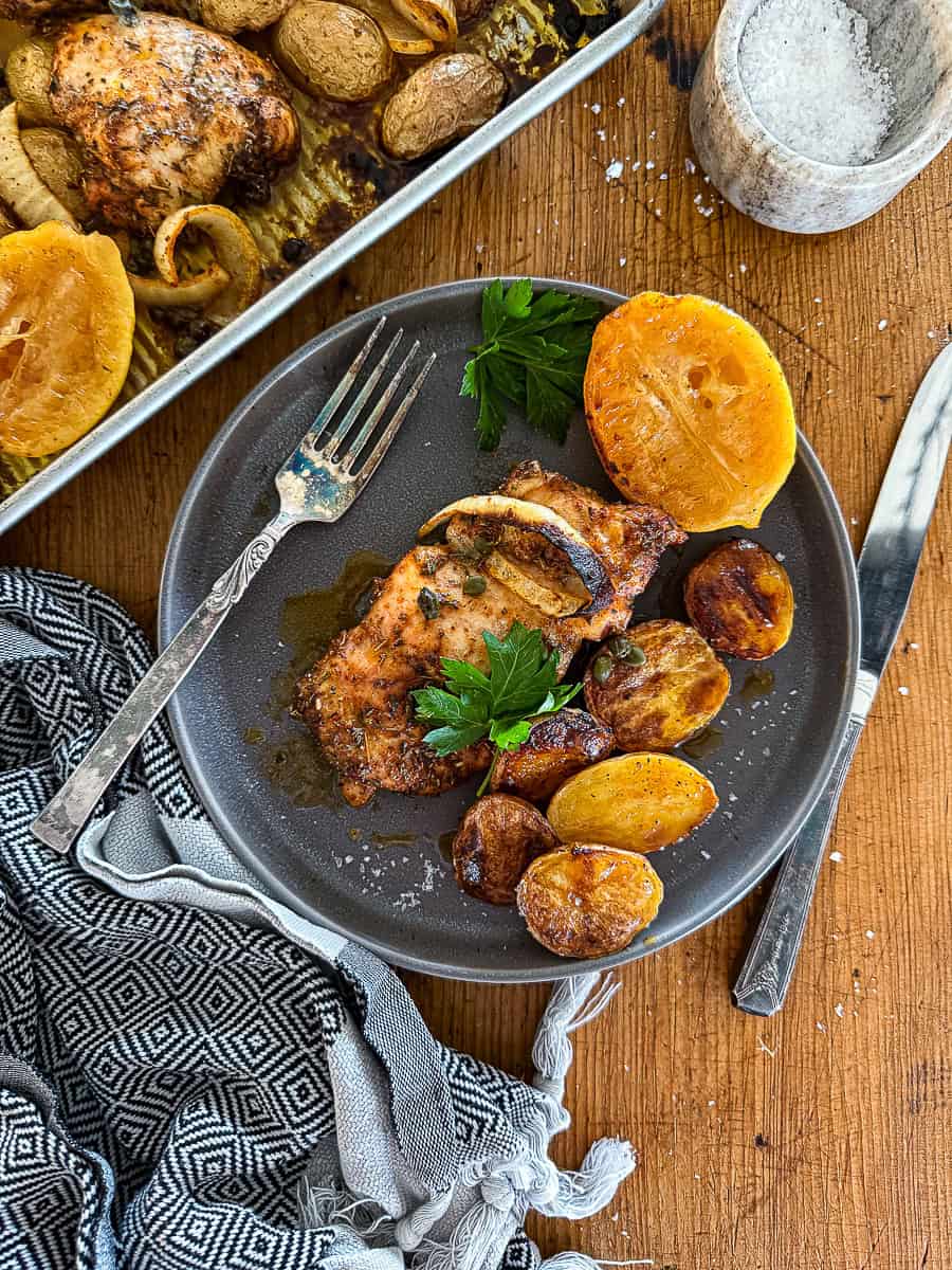 sheet pan chicken and potatoes
