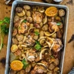 sheet pan with chicken and potatoes