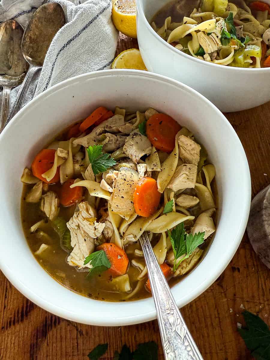 homemade chicken noodle soup