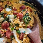 creamy Italian sausage and orzo