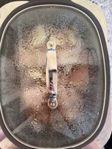 Lid on Slow Cooker