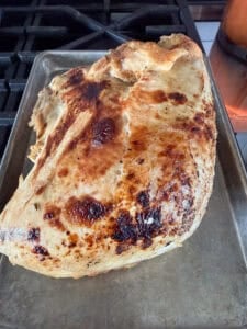 slow cooker turkey breast after skin is crisped in the oven